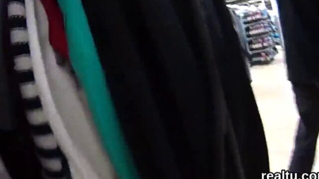 Stellar czech chick gets tempted in the supermarket and shagged in pov